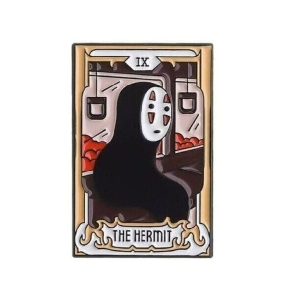 3/20 Spirited Away The Hermit Tarot Card Enamel Pin - Picture 1 of 1